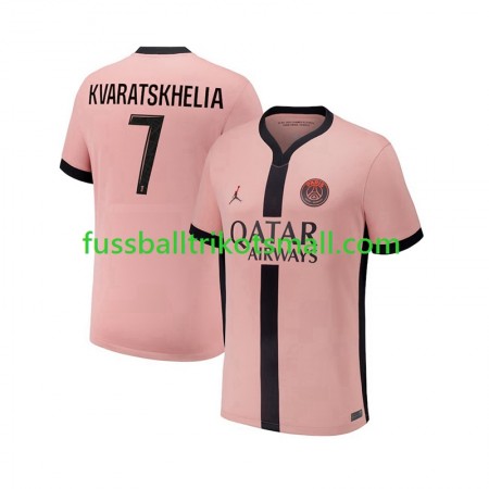 Fußballtrikots Paris Saint-Germain Khvicha Kvaratskhelia 7 2024-2025 Kurzarm 3rd trikot kaufen